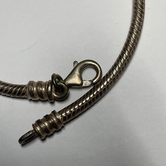 Sterling Silver Snake ๐ Chain Bracelet. 7.5 inches long - Picture 3 of 5